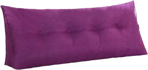 Miniatura 6 de Almohada de cuña para dormir, cojín grande con funda de almohada extraíble, cojín triangular para soporte de espalda para cama o sofá tamaño King