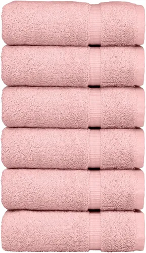 Miniatura 18 de Luxury Hotel & Spa Collection - Toalla ecológica de 100% algodón turco de 27 x 54 pulgadas (27 x 54 onzas), de secado rápido, para baño, borde