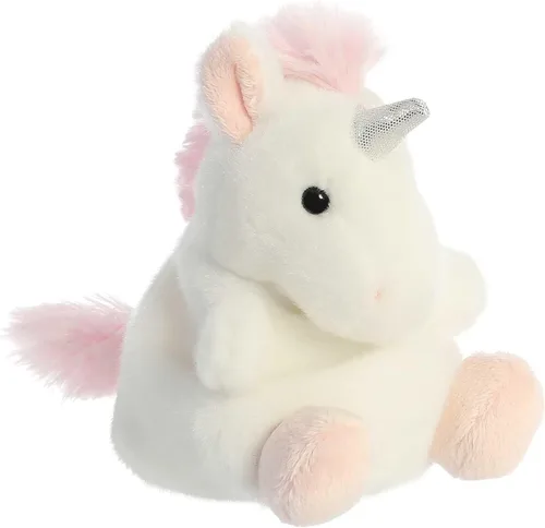 Miniatura 5 de Aurora Adorable animal de peluche Palm Pals Sassy Unicorn, divertido peluche coleccionable para niños y adultos coleccionistas, perfecto