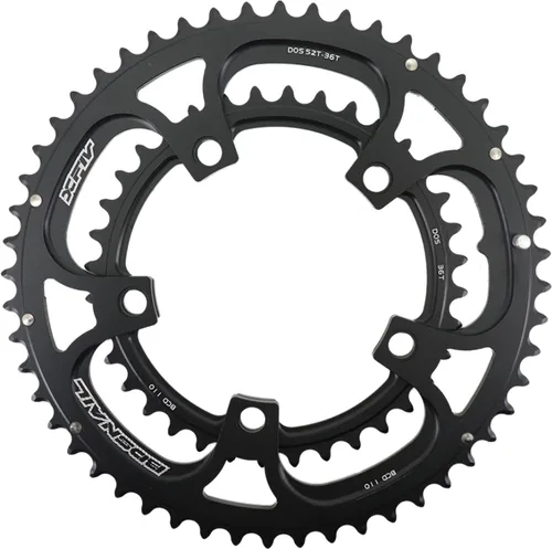 Miniatura 11 de DJC Plato para bicicleta de carretera 110BCD doble plato 5 brazos redondo ovalado 2X 50T 34T 35T 53T 39T 52T 36T Gravel para Sram Red Rival S350 S900