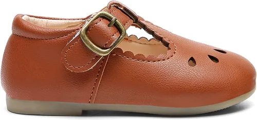 Miniatura 6 de DADAWEN - Zapatos de correa de vestir planos para niña, clásicos, para usar con el uniforme escolar