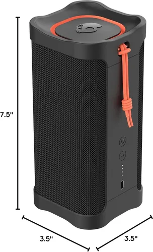Miniatura 9 de Skullcandy Terrain XL - Altavoz Bluetooth inalámbrico IPX7, impermeable, batería de 18 horas, muñequera de nailon, estéreo inalámbrico verdadero