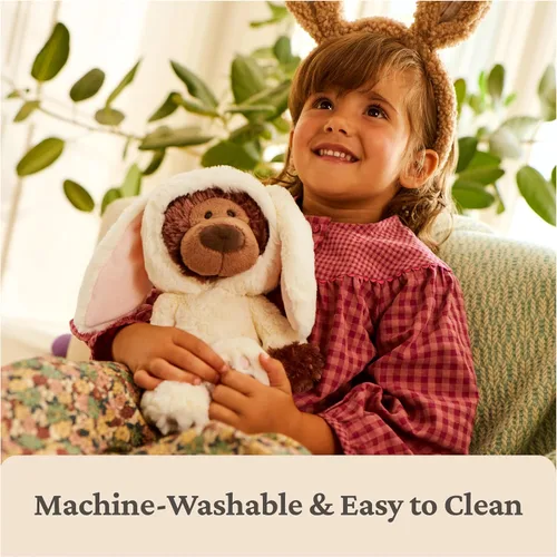 Miniatura 7 de GUND Philbin Bunny - Oso de peluche prémium con disfraz de conejo de Pascua, animal de peluche para edades de 0 años en adelante, 10 pulgadas