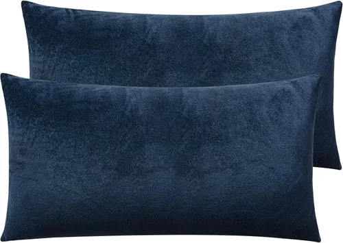 Miniatura 115 de NTBAY - Fundas de almohada de terciopelo con cierre para niños pequeños, 2 unidades, acogedoras, de lujo, de franela y felpa, para viajes, 33 x 46
