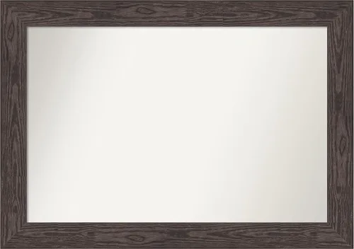 Miniatura 672 de Amanti Art Espejo personalizado, espejo de baño negro puente, espejo de pared o espejo de tocador de baño sobre el fregadero (26 x 26 pulgadas)