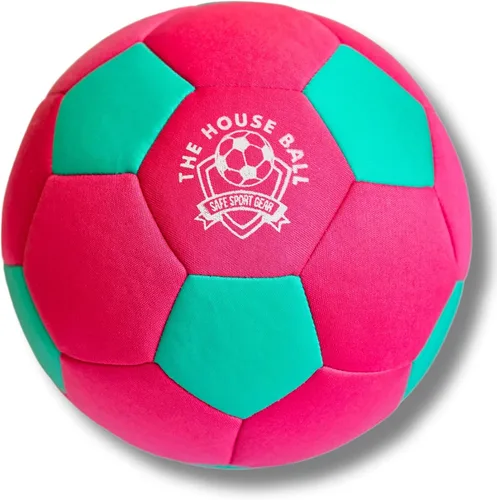 The House Ball - La pelota de fútbol original suave y segura para interiores, tamaño 4, creada para el interior de tu hogar y patio, sin rozaduras