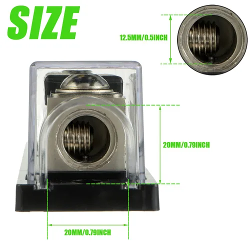 Miniatura 3 de Portafusible ANL en línea de calibre 0/2/4 AWG con fusible de 200 amperios