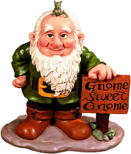 Miniatura 2 de Fun Express Estatua de gnomos de jardín para exteriores con 5 sombreros de temporada intercambiables, figuras de gnomos de resina para decoraciones