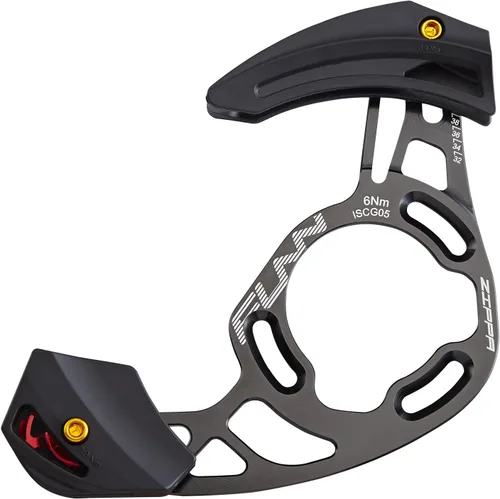 Miniatura 9 de Funn Zippa - Guía de cadena AM, interfaz ISCG05, adaptador BSA incluido, 32T-38T, protector de cadena de bicicleta de montaña Rojo