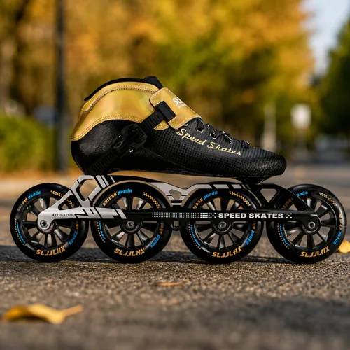 Miniatura 7 de Patines de velocidad en línea para adultos para hombres y mujeres, patines profesionales de fitness y carreras para adultos, patinaje de alto Negro