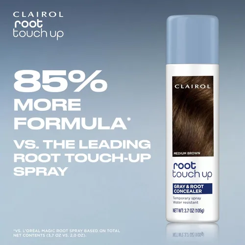 Miniatura 7 de Clairol Spray de coloración temporal para retoque de raíz, color de cabello negro, paquete de 1