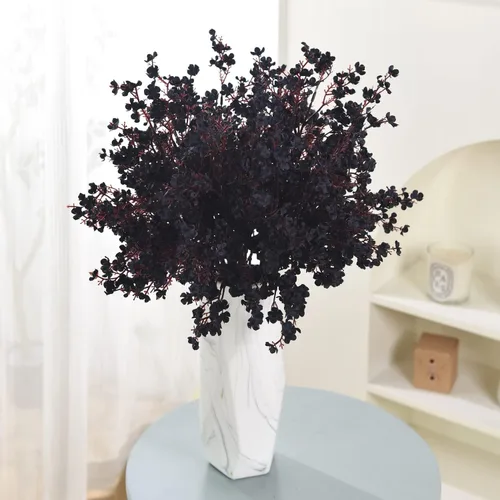 Miniatura 2 de 15 piezas de flores artificiales de aliento de bebé, plantas de seda falsas con sensación real, ramos florales de bricolaje para decoración de bodas