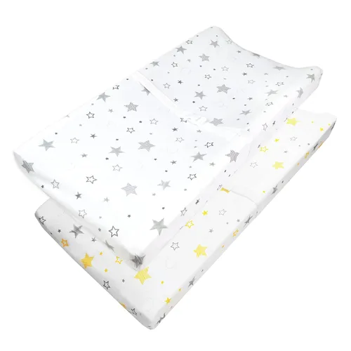 Miniatura 17 de American Baby Company - Sábana bajera de algodón 100% natural para colchón de cuna o cambiador