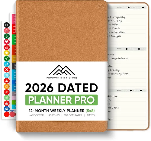 Miniatura 34 de Sin fecha, Agenda 2026, 8.5" x 11" - La Agenda de Productividad #1 para Lograr Tus Objetivos 2026 - Agenda 2026-2027 por PRODUCTIVITY STORE