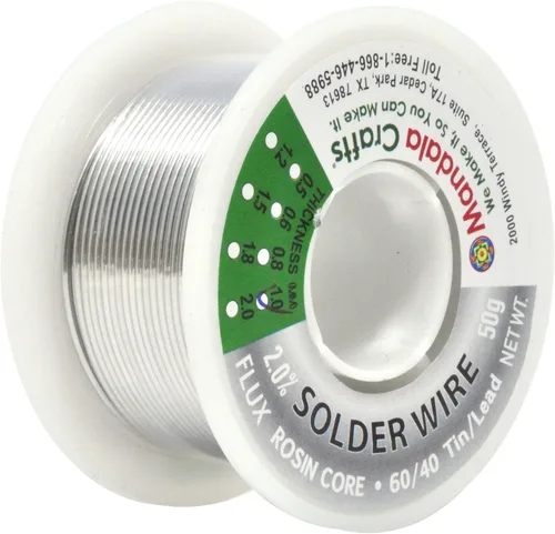 Miniatura 10 de Mandala Crafts Sn99 Ag0.3 Cu0.7 0.6mm 0.8mm 1mm 1.5mm. Cable de soldadura sin plomo con núcleo de colofonia flux