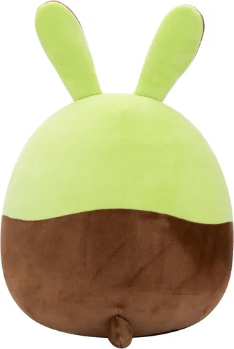 Miniatura 3 de Squishmallows Buster The Chocolate-Dipped Green Bunny Holding Chocolate Bunny original de 12 pulgadas - Peluche oficial de Pascua de Jazwares