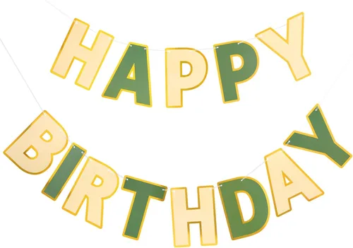 Miniatura 11 de Pancarta de Feliz Cumpleaños con Purpurina Negra - 9 pies Pre-Ensartada Sin Bricolaje Cartel de Fondo para Fiestas, Adultos, Niños, Mujeres