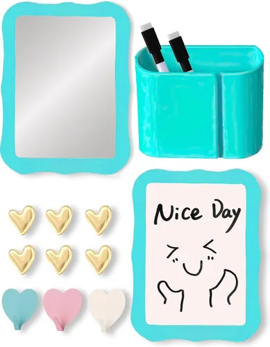 Miniatura 8 de Kit de accesorios de casillero negro para niñas, artículos esenciales de regreso a clases, 11 piezas, organizador de casillero para trabajo