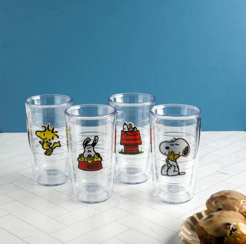 Miniatura 6 de Tervis Peanuts Best Buddies Collection Snoopy Woodstock House Vaso Térmico de Doble Pared Aislado Fabricado en Estados Unidos Vaso de Viaje Mantiene