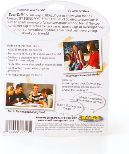 Miniatura 5 de Around The Table Games Portable, Meaningful Conversation Starters and Car Travel Game - Teen Talk