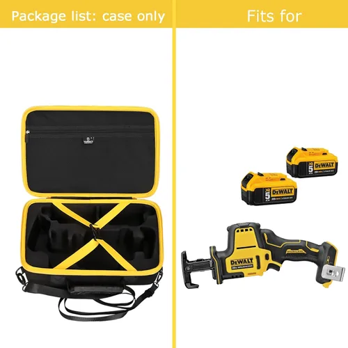 Miniatura 6 de Tourmate Funda rígida para sierra recíproca inalámbrica DEWALT ATOMIC 20V MAX* (DCS369B), solo funda