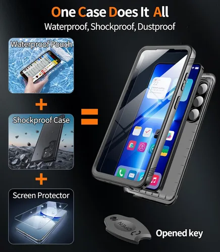 Miniatura 11 de Cozycase TOP Funda impermeable para iPhone 17 Pro Max - Grado militar resistente a todo 360 con protector de cámara de pantalla, doble IP68 a prueba