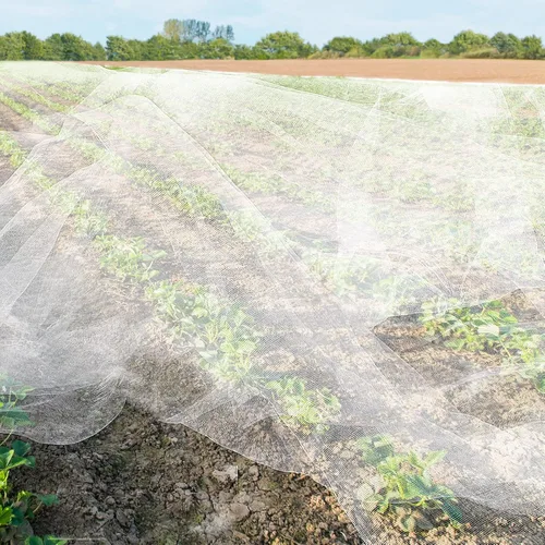 Miniatura 5 de Hoolerry Mosquitera ultra fina para jardín, cubiertas grandes para plantas, pájaros, blanco, malla de polietileno para proteger verduras, frutas