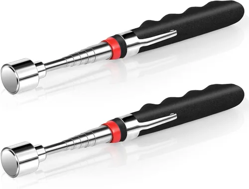 Miniatura 8 de Copkim 2 piezas de 20 libras telescópicas de recogida magnética para pequeñas herramientas de metal que se extiende de 7 a 30 pulgadas, imán Azul