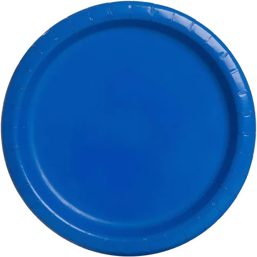 Miniatura 2 de Big Party Pack Paper Luncheon Plates 7 pulgadas, 50/Pkg, brillante azul real, 7", azul, (Bright Royal Blue)