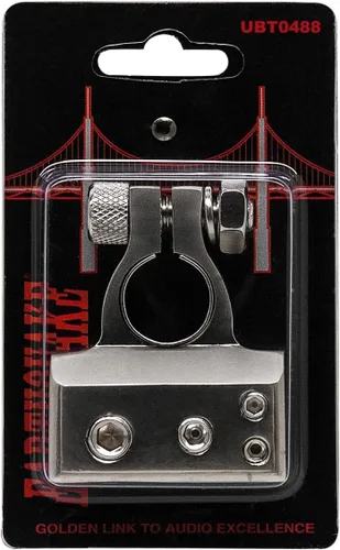 Miniatura 7 de Earthquake Sound UBT0488 Terminal de batería de calibre 0/4/8/8/8 universal chapado en platino positivo o negativo
