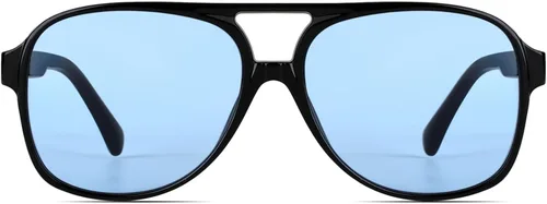 Miniatura 2 de Lentes de sol vintage retro de los años 70 para mujer y hombre, montura clásica, cuadrada y grande estilo aviador, lentes naranjas de moda UV400