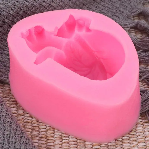 Miniatura 5 de 3D Halloween Humano Sangriento Corazón en forma de helado Mousse Molde de silicona DIY molde de silicona Fondant pudín jalea pastel decoración