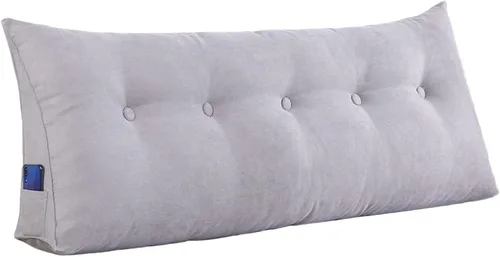 Miniatura 9 de Almohadas de cuña para sentarse en la cama, almohadas de lectura, almohada triangular con funda de almohada extraíble, cojín de respaldo para sofá