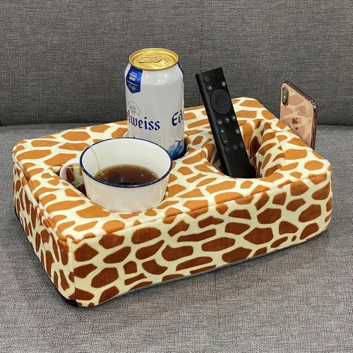 Miniatura 9 de Soporte para taza de sofá, soporte para control remoto de bebidas para el centro del sofá, cama, caravana, automóvil (beige)