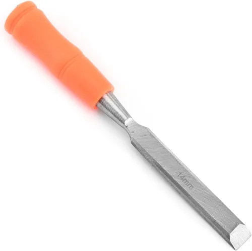 Miniatura 9 de Utoolmart Cincel de madera para carpintería 1.26 "/32 mm de ancho cabeza de talla plana de acero de alto carbono y mango de PVC para herramienta