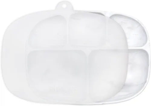 Miniatura 18 de Bumkins Plato de succión para niños pequeños y bebés, cubierta de plato con agarre dividido para bebés y niños, destete guiado por el bebé