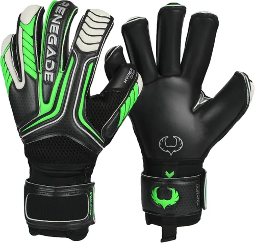 Miniatura 12 de Guantes de portero Renegade GK Vulcan con protección antimicrobiana (tallas 6-11, 4 estilos, nivel 3) Protectores de dedos Pro-Tek y agarre Hyper