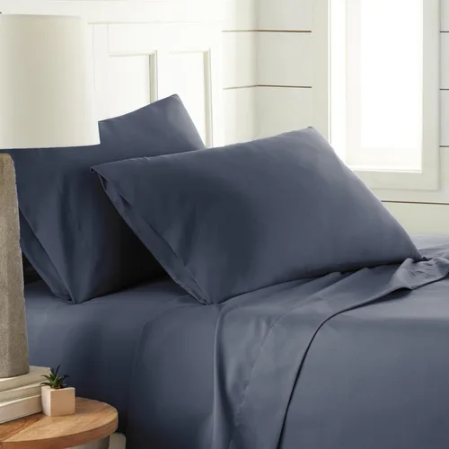 Miniatura 17 de Southshore Fine Living, Inc. Juego de ropa de cama de microfibra de 4 piezas, juego de sábanas tamaño Queen, sábana bajera ajustable de 14 pulgadas