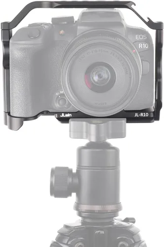 Miniatura 6 de FocusFoto Kit de jaula para cámara con mango superior para cámara sin espejo Canon EOS R10, equipo de video de aluminio con riel NATO, zapata fría