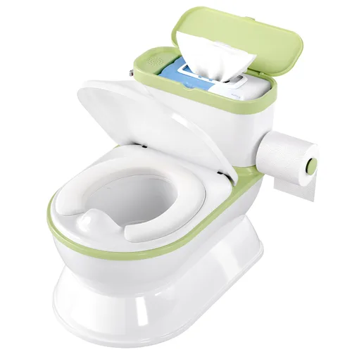 Miniatura 13 de CheerTry Inodoro de Entrenamiento para Niños Pequeños 2 en 1 - Silla de Baño Más Grande y Asiento de Entrenamiento Desmontable para Niños y Niñas