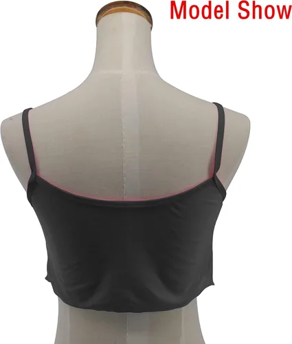 Miniatura 4 de SHERRYLO Camiseta sin mangas para mujer, transparente, elástica, para verano, sin mangas, con tirantes de malla