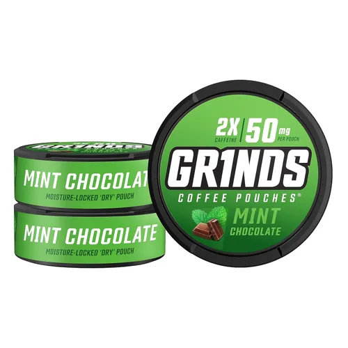 Miniatura 23 de Bolsas de café Grinds Alternativa saludable sin tabaco y sin nicotina 6 latas de Espresso doble 18 bolsas por lata 2 veces cafeína, 1 bolsa