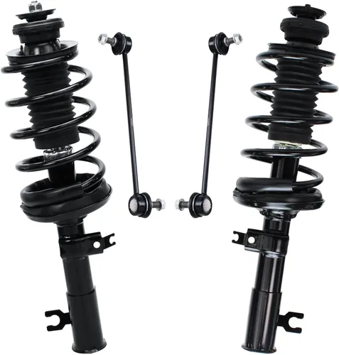 Miniatura 21 de Detroit Axle - Puntales delanteros con resorte helicoidal + enlaces de extremo de barras estabilizadoras de repuesto para Ford Flex Lincoln MKT
