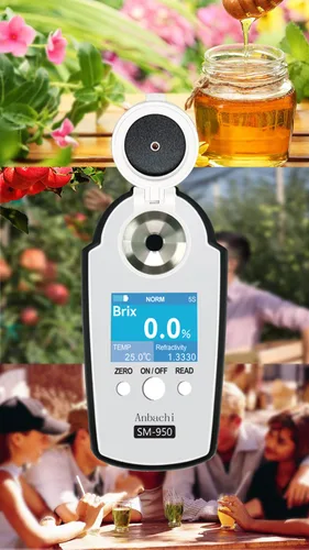 Miniatura 5 de Refractómetro digital Probador digital BRIX Medidor de azúcar Ideal para agua potable Bebidas Kombucha Huerto Jugo de frutas Contenido