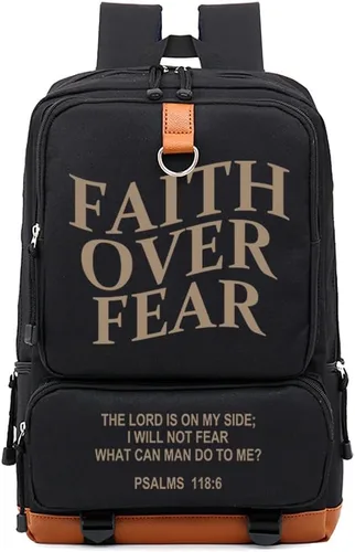 Miniatura 9 de DIOMMELL Jesus Loves You - Mochila de lona con capacidad para computadora portátil, mochila de viaje Negro