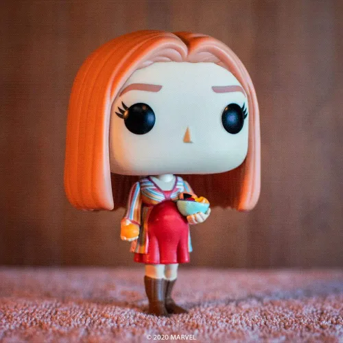 Miniatura 2 de Funko Pop! Marvel: WandaVision - Figura de vinilo de Wanda embarazada con estilo de los años 70, multicolor, 3.75 pulgadas