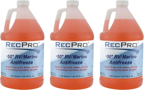 RecPro Líquido de mezcla concentrado anticongelante de protección RV de 1 galón -50 grados Fahrenheit para vehículos recreativos para invernar