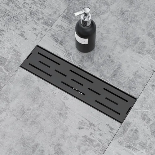 Miniatura 9 de ELLO&ALLO - Drenaje cuadrado de piso para ducha de 6 pulgadas con brida, rejilla extraíble de patrón cuadrado, acero inoxidable SUS 304 en bronce