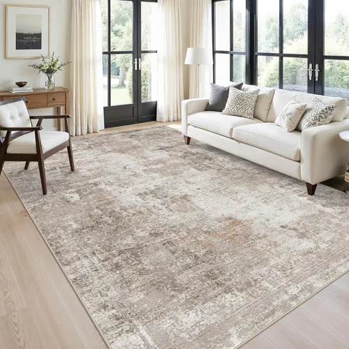 Miniatura 129 de Alfombra antideslizante lavable de 2 x 3 pies - Alfombra suave de pelo bajo para cocina, entrada y dormitorio - Tapete moderno para puerta
