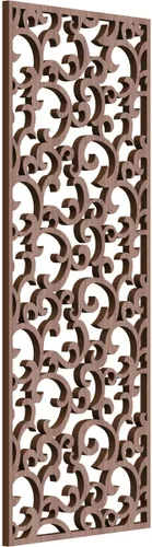 Miniatura 41 de Wheatland Paneles de pared decorativos de madera con calado, 9 3/8 pulgadas de ancho x 24 3/8 pulgadas de alto x 1/4 de alto, nogal